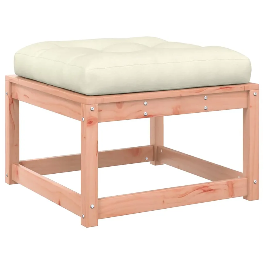 Salon de jardin 5 pcs avec coussins bois massif douglas - 4
