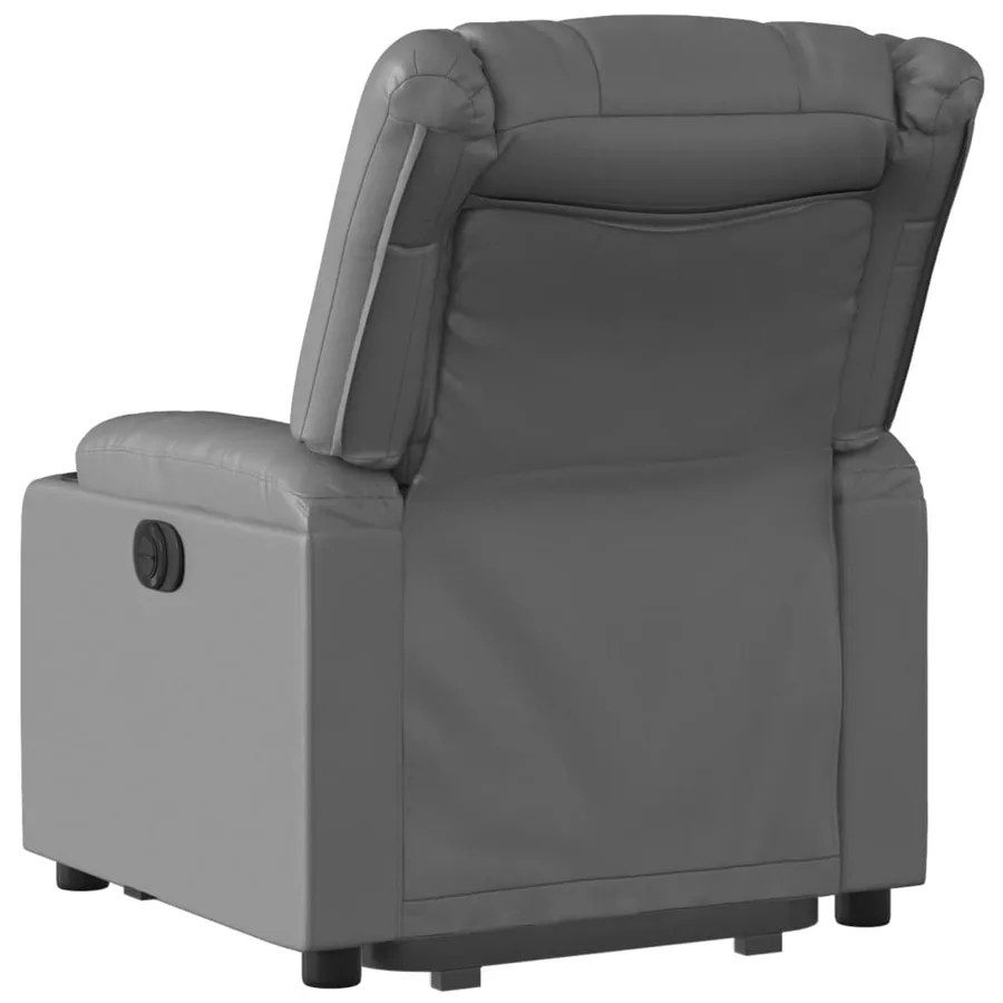 Fauteuil inclinable Gris Similicuir - 5