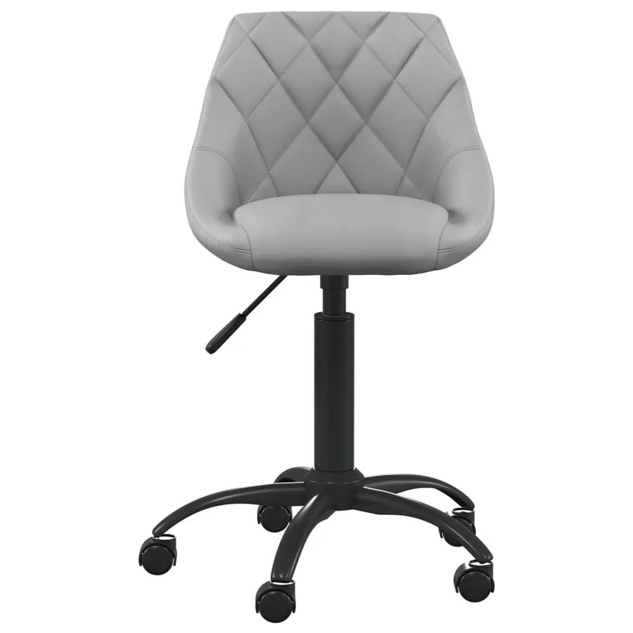 Chaise de salle à manger Gris clair Velours - 3