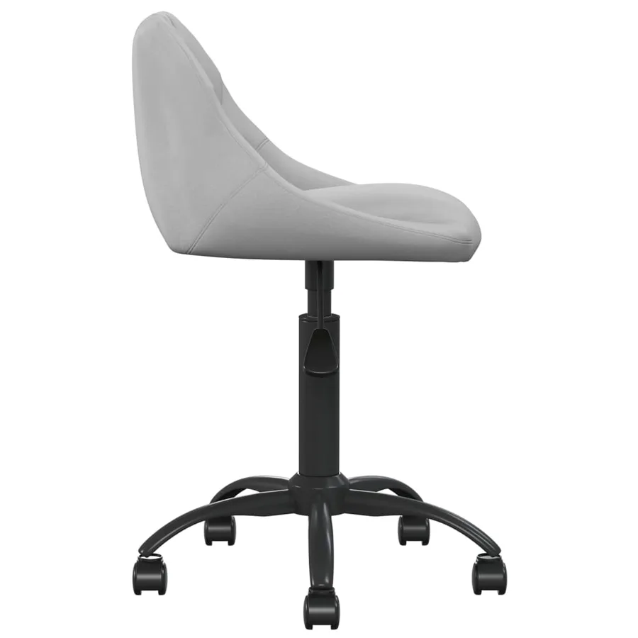 Chaise de salle à manger Gris clair Velours - 4