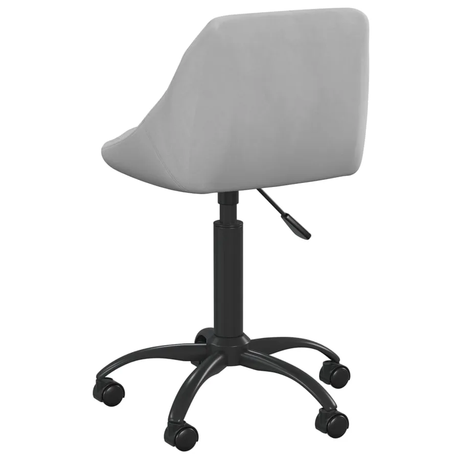Chaise de salle à manger Gris clair Velours - 5