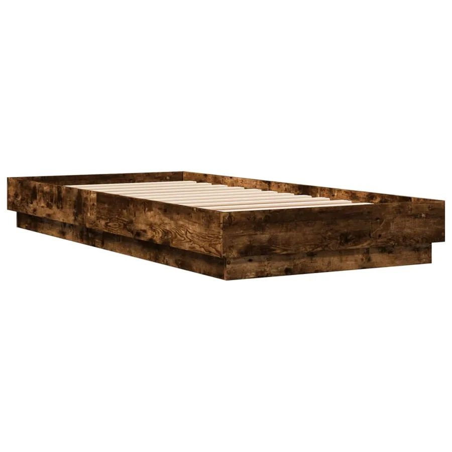 Cadre de lit sans matelas avec lumières LED 90x200 cm - 8
