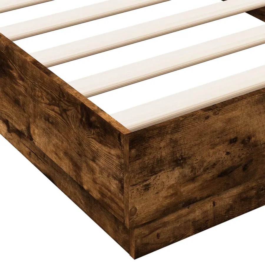 Cadre de lit sans matelas avec lumières LED 90x200 cm - 9