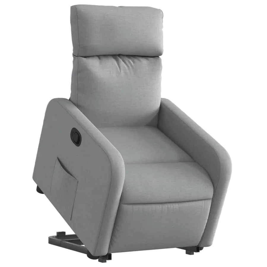 Fauteuil inclinable Gris clair Tissu - 3