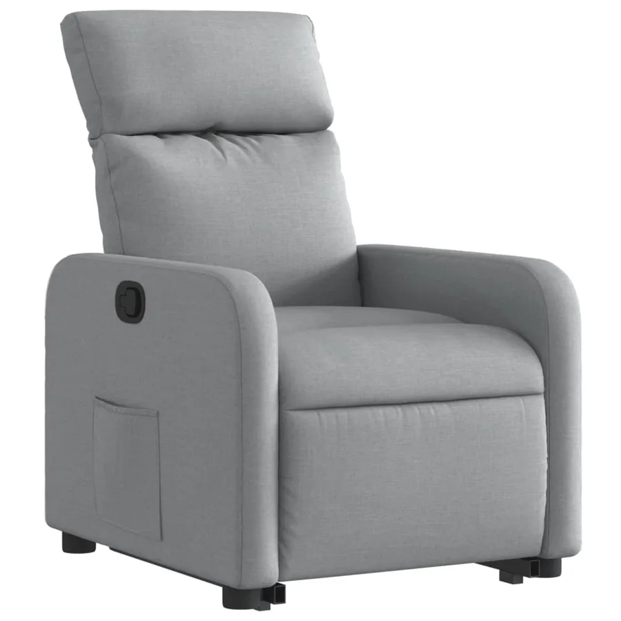 Fauteuil inclinable Gris clair Tissu - 4