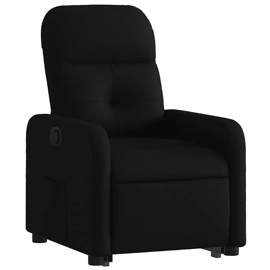 Fauteuil inclinable noir tissu - 4