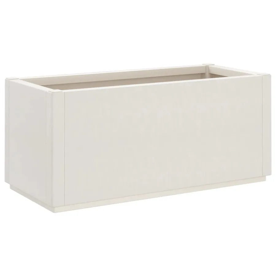 Jardinière blanc 80x36x35 cm PP - 2