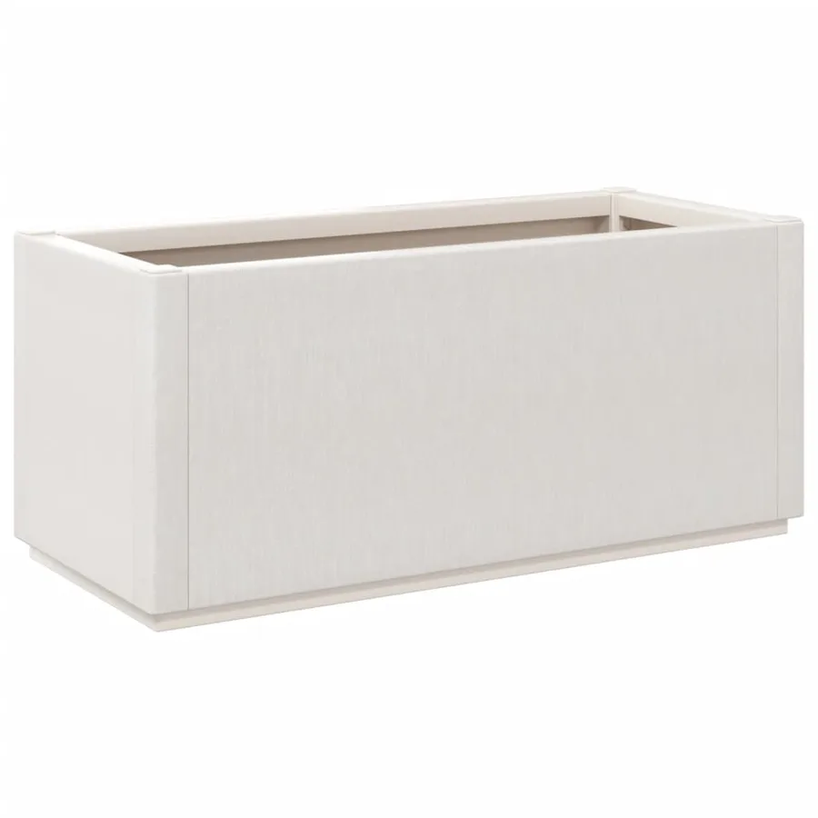 Jardinière blanc 80x36x35 cm PP - 5