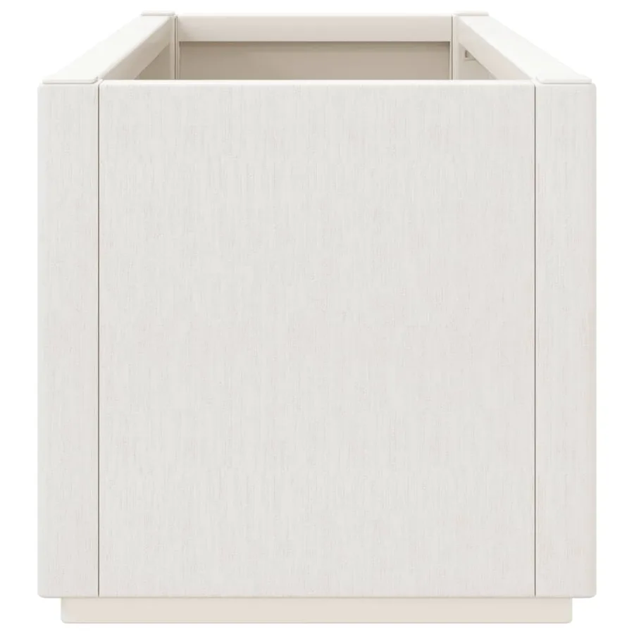 Jardinière blanc 80x36x35 cm PP - 6