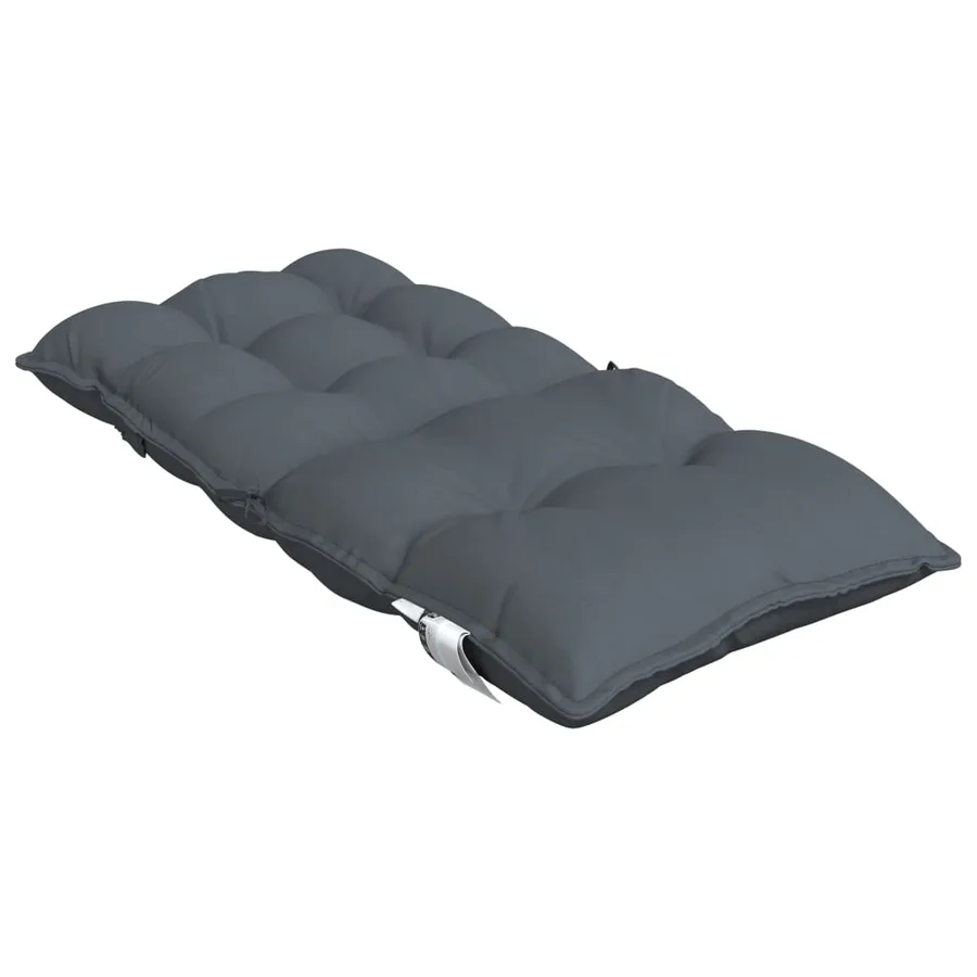 Coussins de chaise à dossier bas lot de 4 anthracite - 6