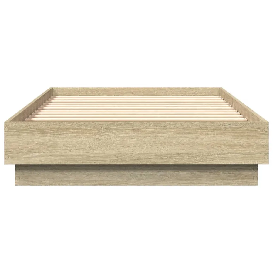 Cadre de lit sans matelas avec lumières LED 75x190 cm - 6
