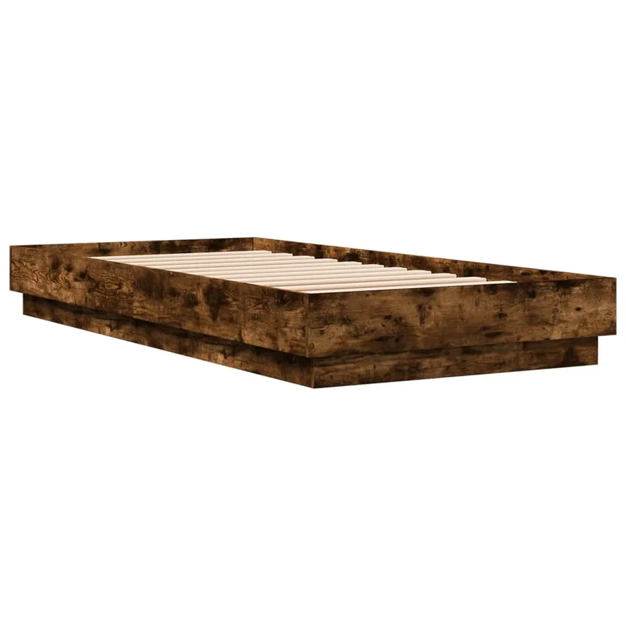 Cadre de lit sans matelas avec lumières LED 100x200 cm - 3
