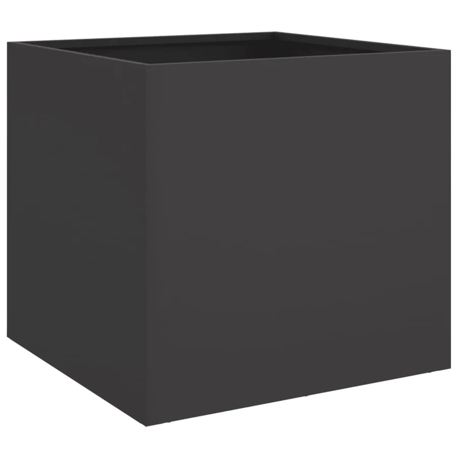 Jardinière noir 49x47x46 cm acier - 2