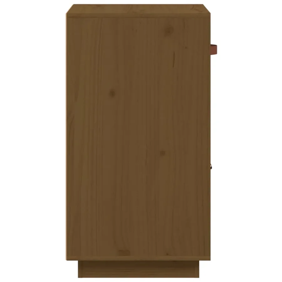 Buffet Marron miel 34x40x75 cm Bois massif de pin - 8