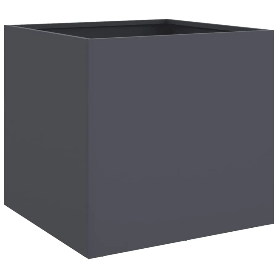 Jardinières 2 pcs anthracite 42x40x39 cm acier - 4