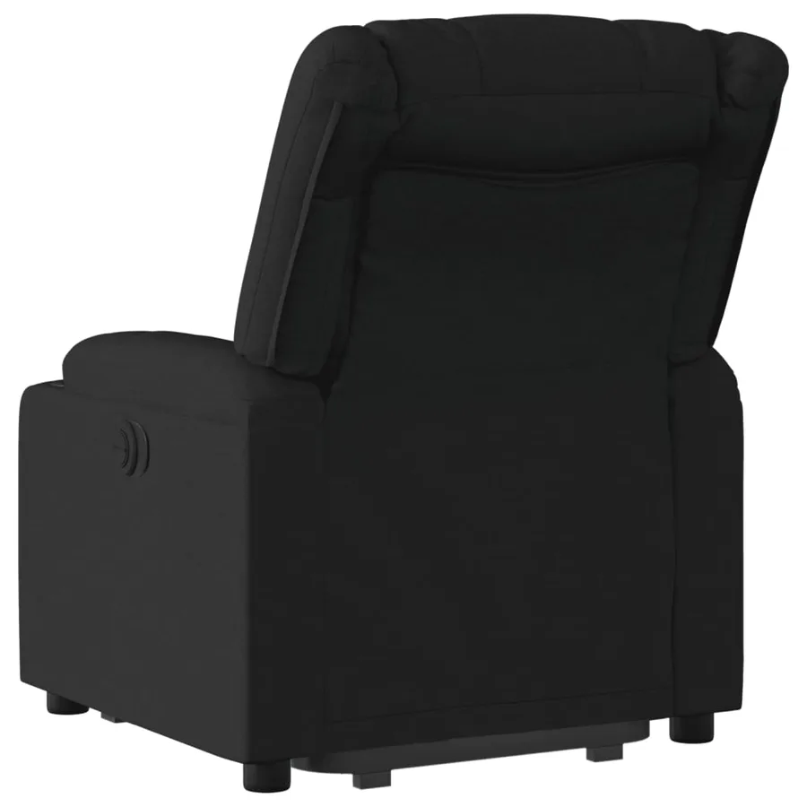 Fauteuil inclinable noir tissu - 5