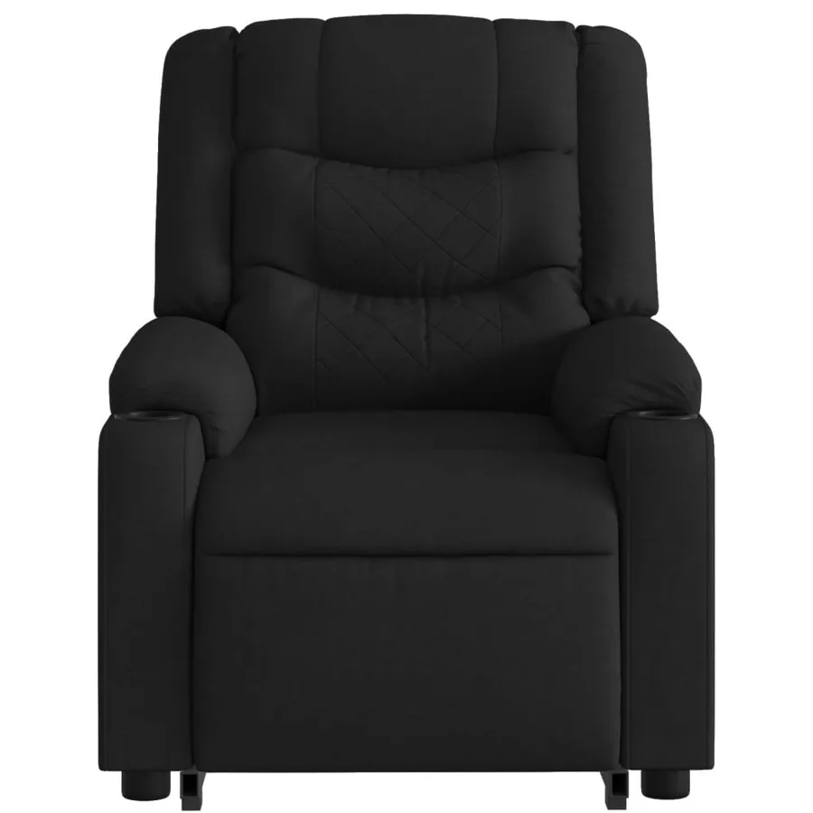 Fauteuil inclinable noir tissu - 9