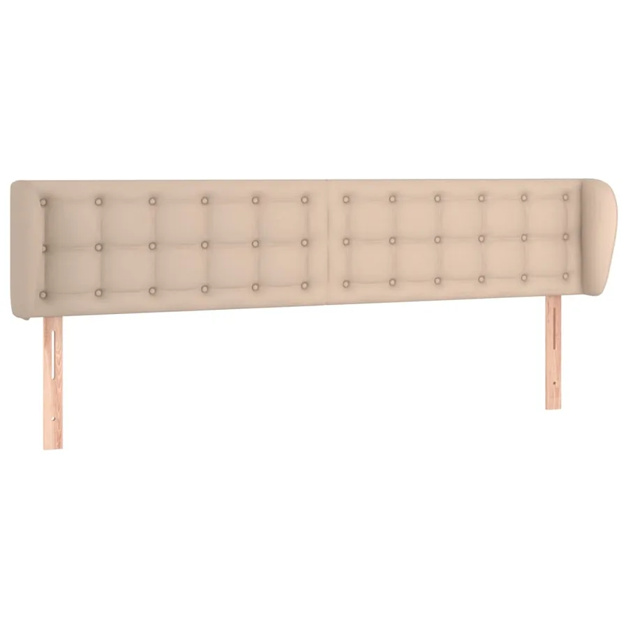 Tête de lit avec oreilles Cappuccino 163x23x78/88 cm Similicuir - 2