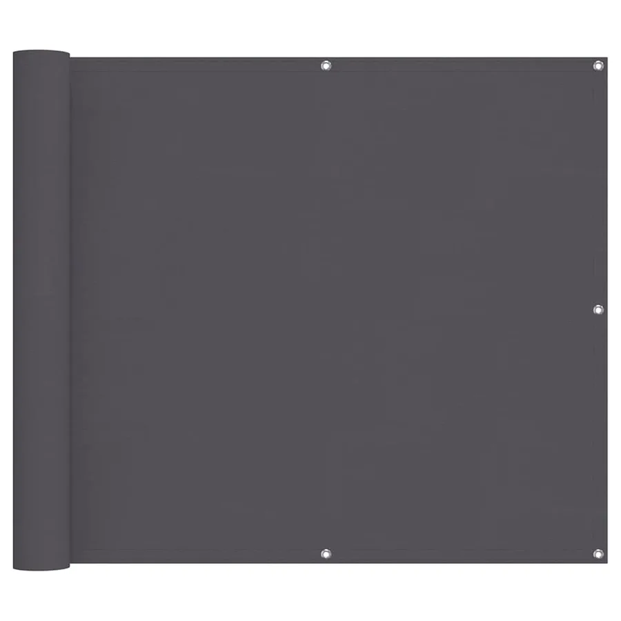 Écran de balcon anthracite 90x1000 cm 100% polyester oxford - 2