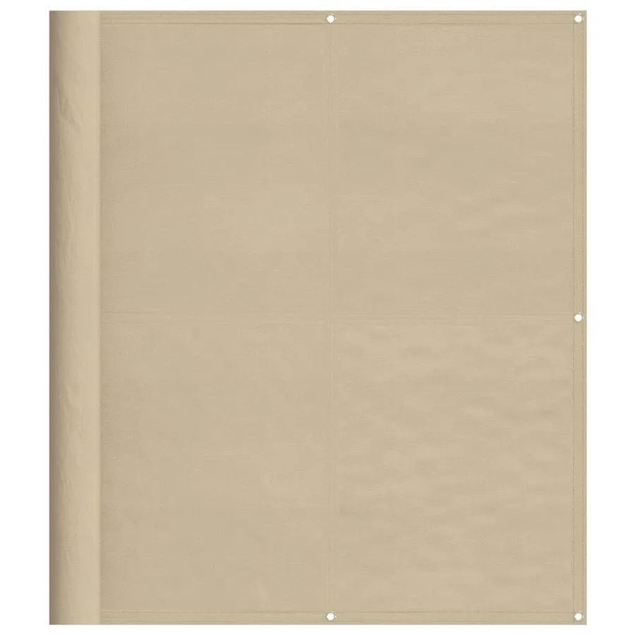 Écran de balcon beige 120x700 cm 100% polyester oxford - 2