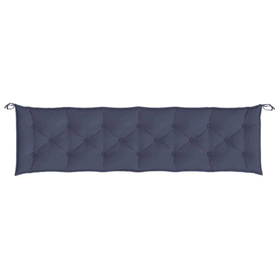 Coussin de banc de jardin bleu marine 200x50x7 cm tissu oxford - 2