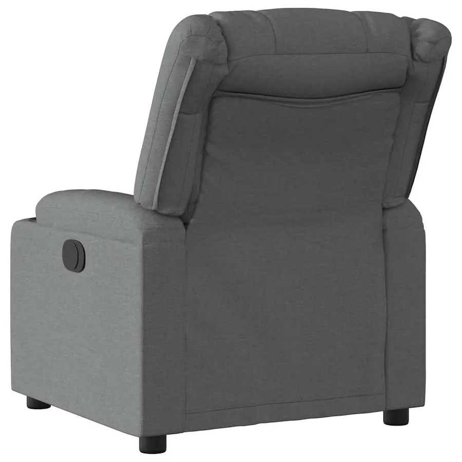 Fauteuil inclinable électrique Gris foncé Tissu - 5