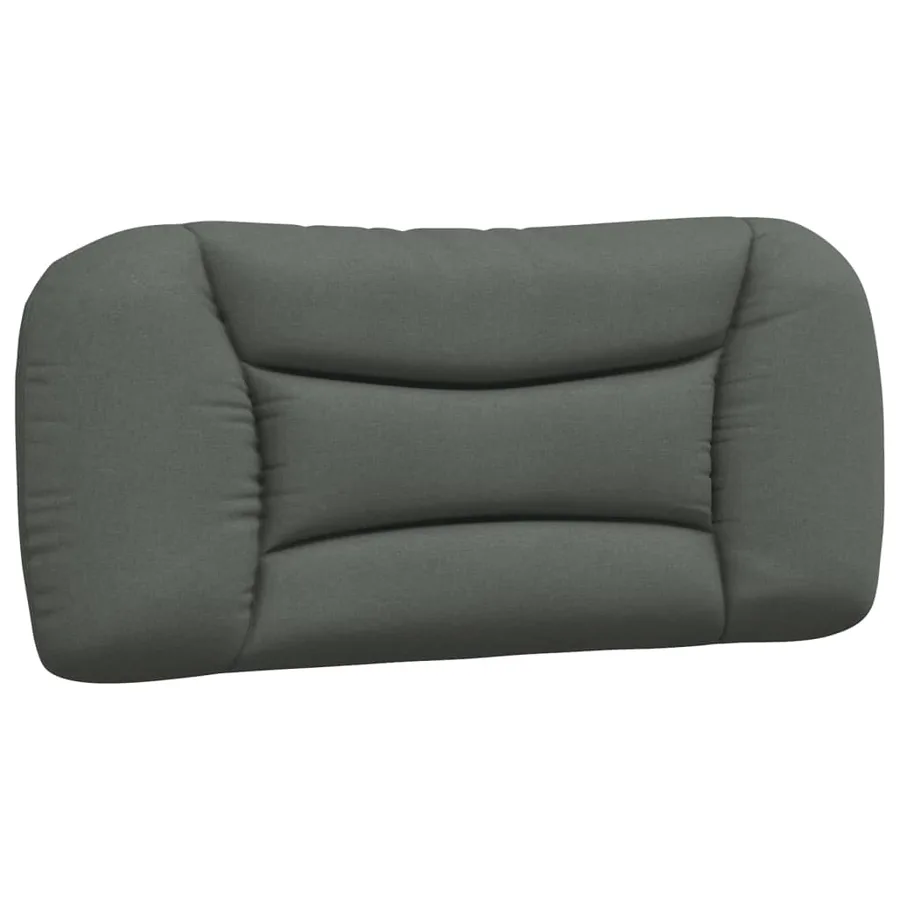 Cadre de lit avec LED sans matelas Hvar gris foncé 90x190 cm tissu - 10