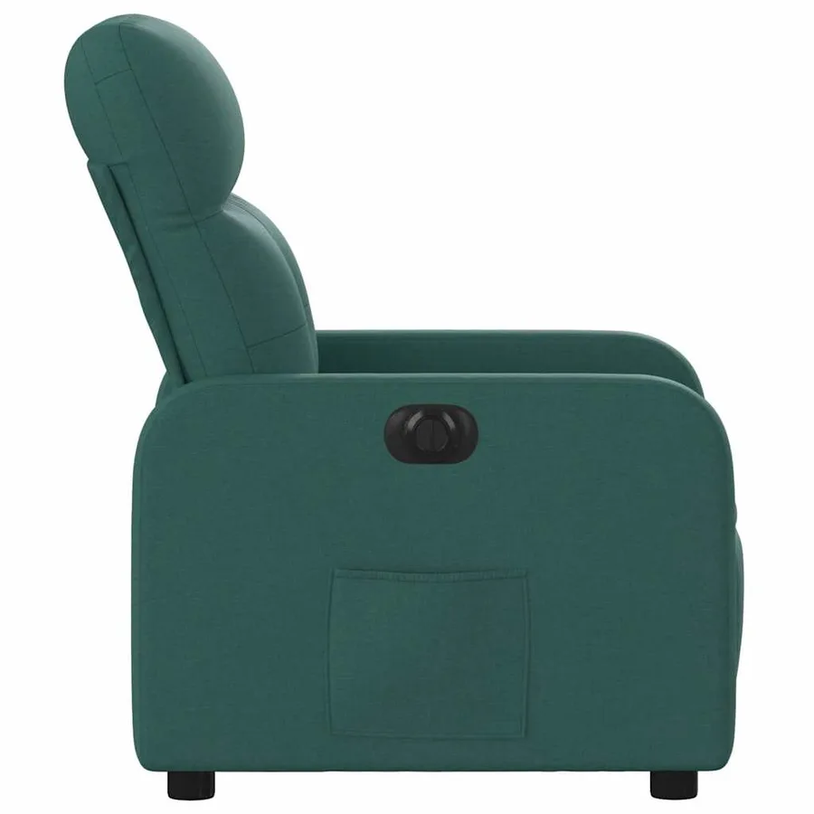 Fauteuil inclinable électrique Vert foncé Tissu - 10
