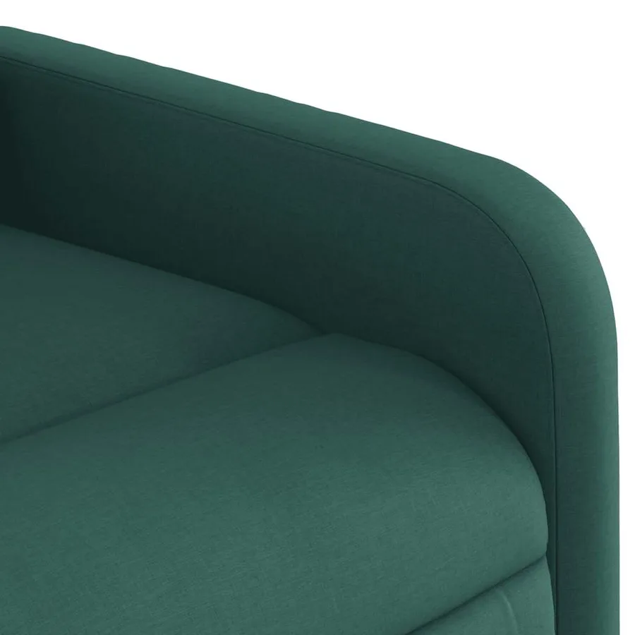 Fauteuil inclinable électrique Vert foncé Tissu - 11