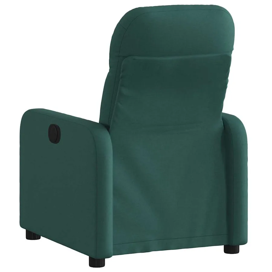 Fauteuil inclinable électrique Vert foncé Tissu - 5