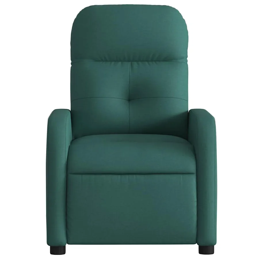 Fauteuil inclinable électrique Vert foncé Tissu - 9