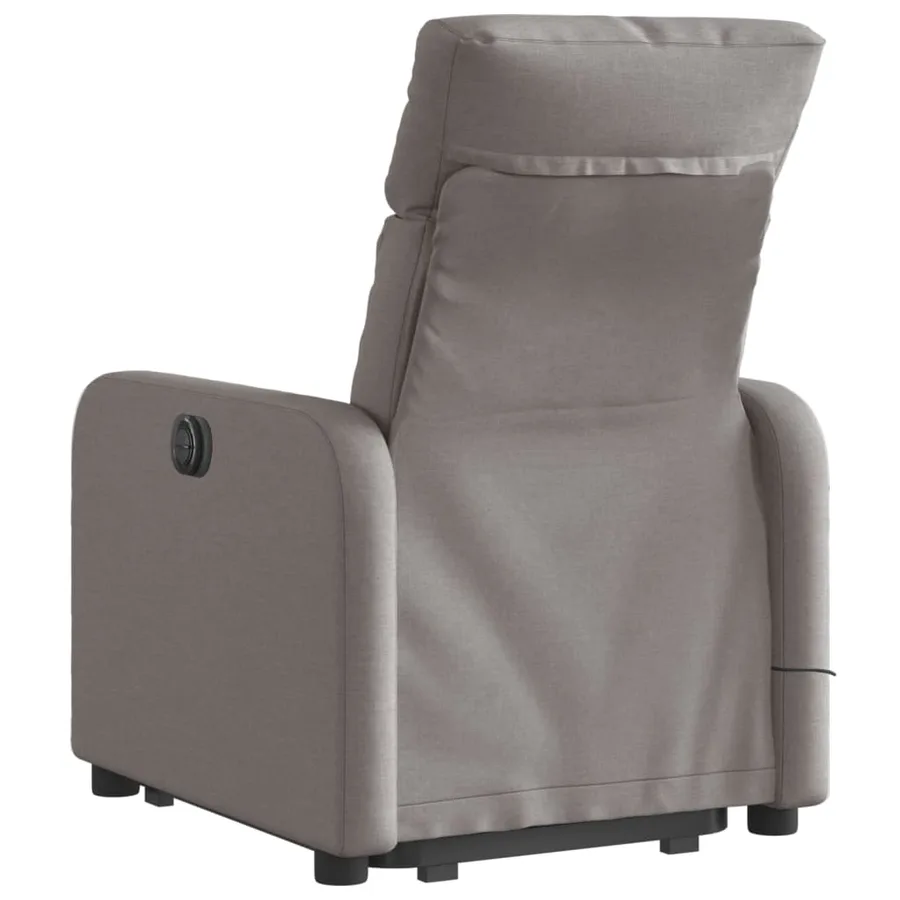 Fauteuil inclinable de massage Taupe Tissu - 5