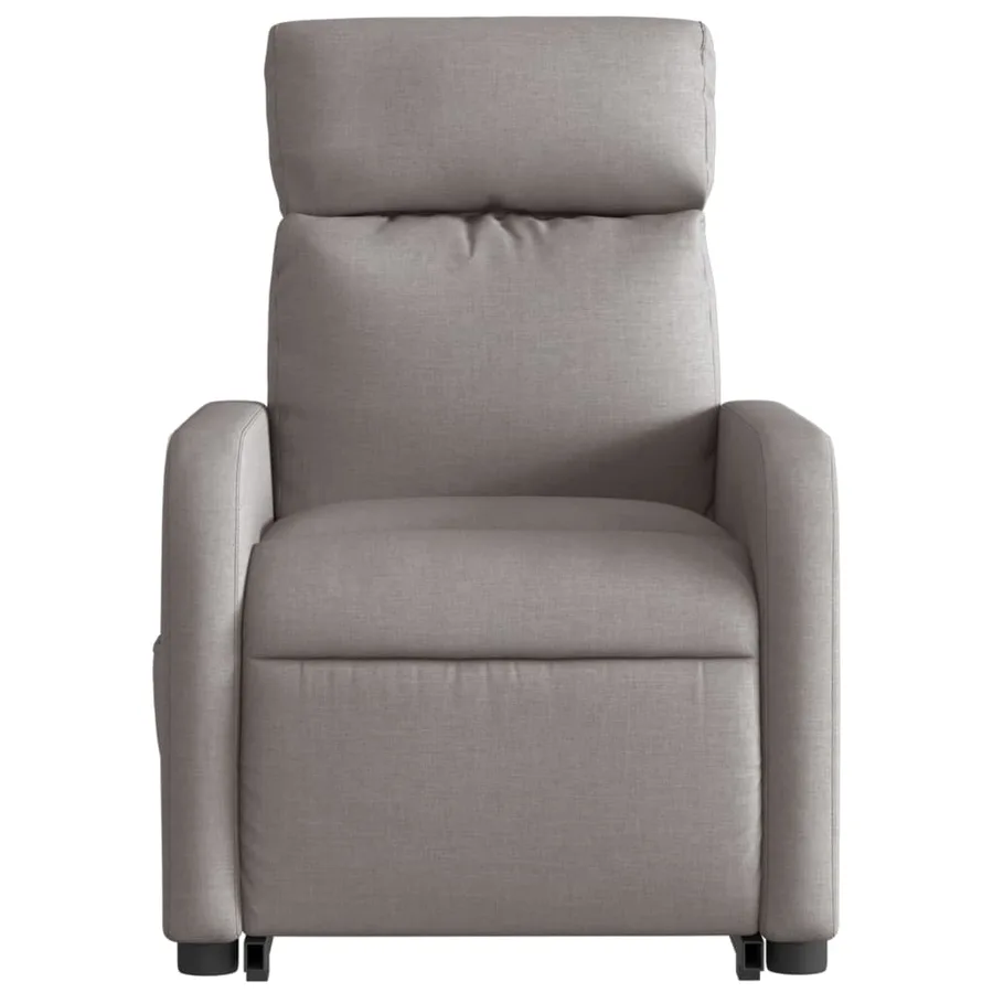 Fauteuil inclinable de massage Taupe Tissu - 9