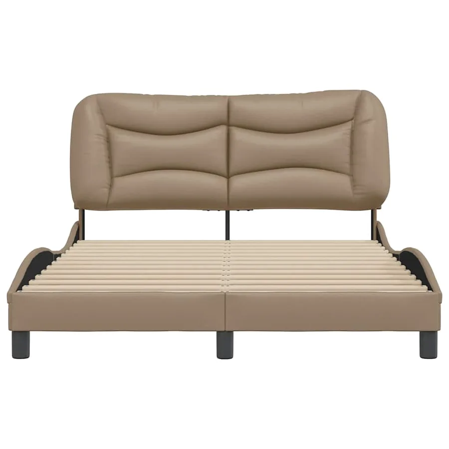 Cadre de lit sans matelas Hvar cappuccino 120x200 cm similicuir - 4