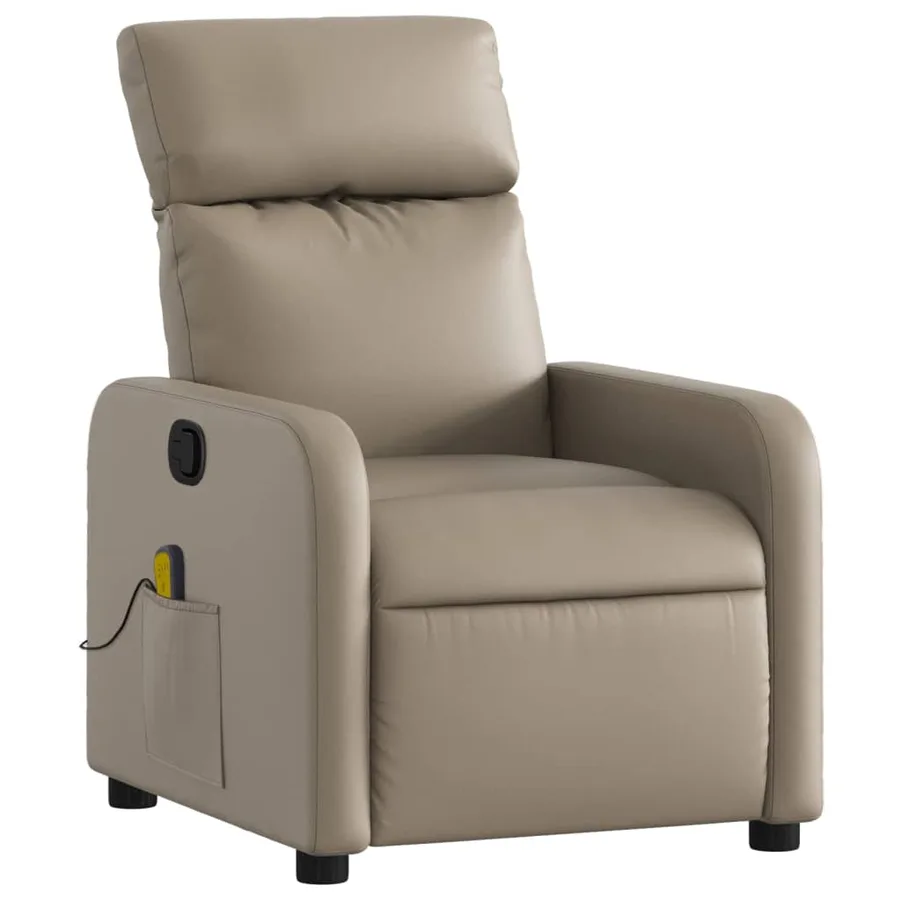 Fauteuil de massage inclinable Cappuccino Similicuir - 3