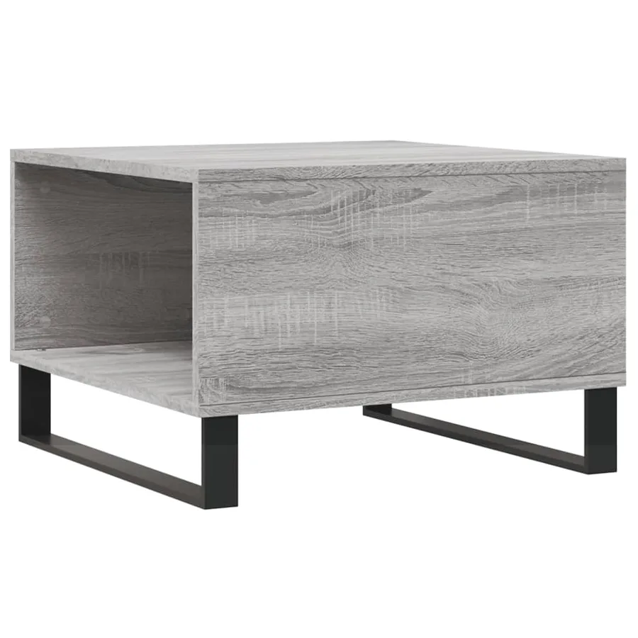 Table basse sonoma gris 55x55x36,5 cm bois d'ingénierie - 8
