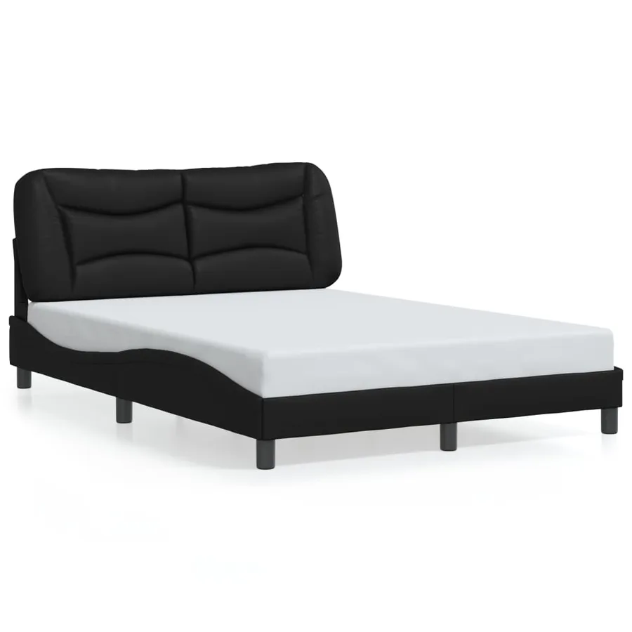 Cadre de lit avec LED sans matelas Hvar noir 120x200 cm - 5