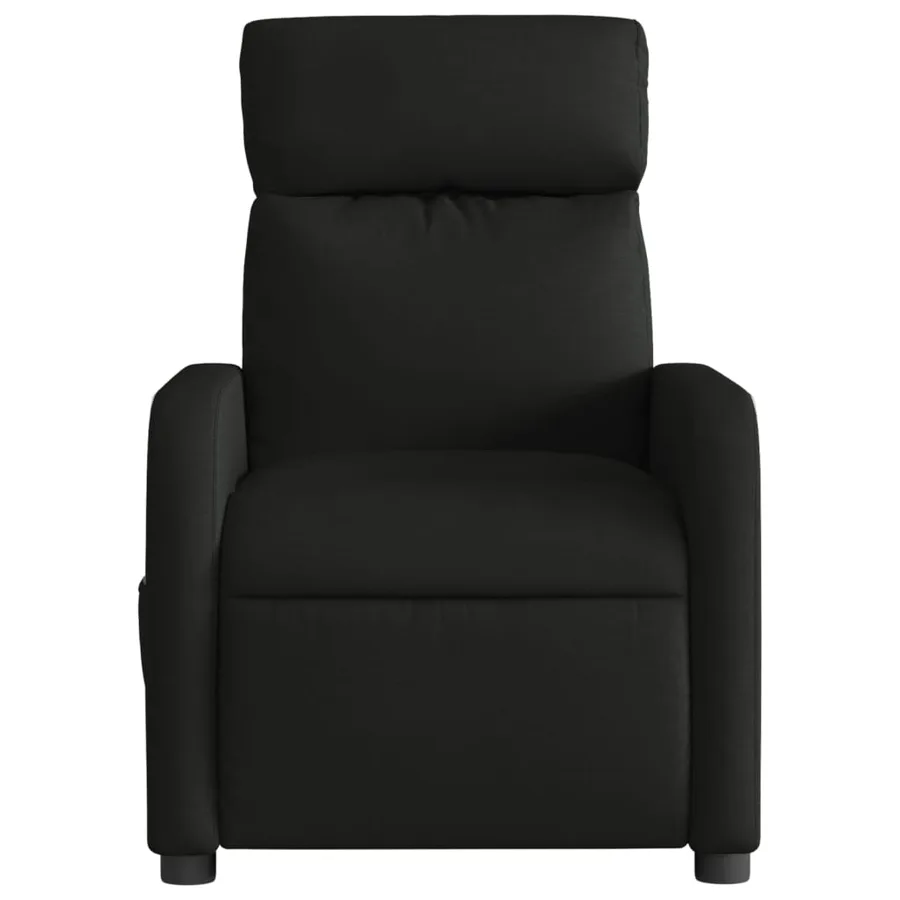 Fauteuil de massage inclinable électrique Noir Tissu - 9
