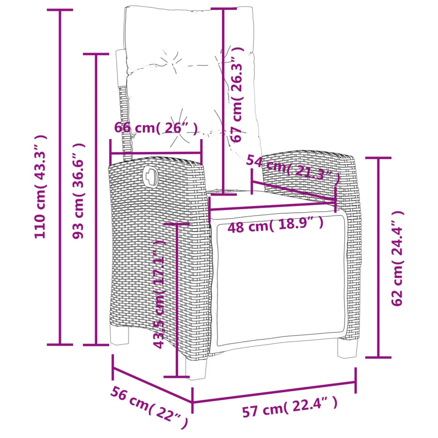 Ensemble à manger de jardin avec coussins 3 pcs Noir - 9