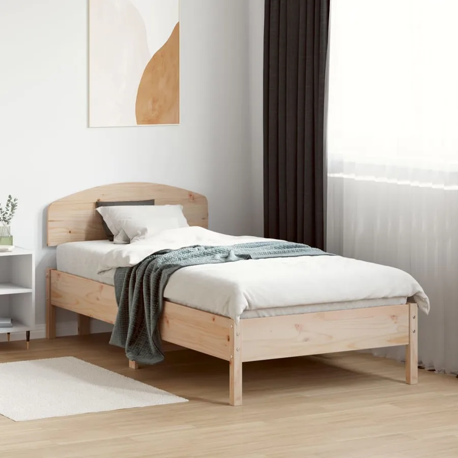 Tête de lit 90 cm bois massif de pin - 3