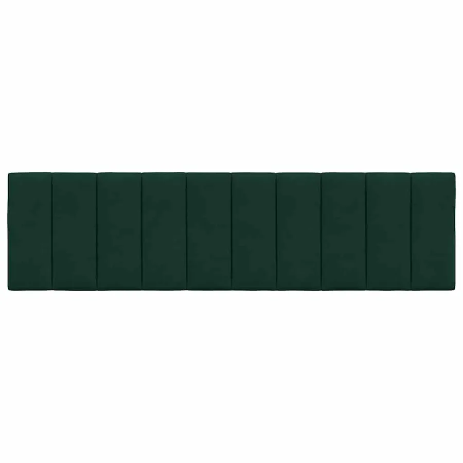 Coussin de tête de lit Hanko vert foncé 180 cm velours - 5