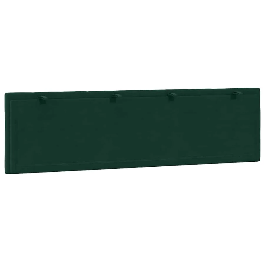 Coussin de tête de lit Hanko vert foncé 180 cm velours - 7