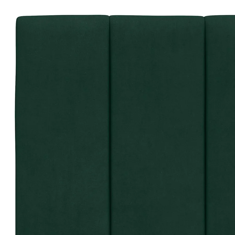 Coussin de tête de lit Hanko vert foncé 180 cm velours - 8