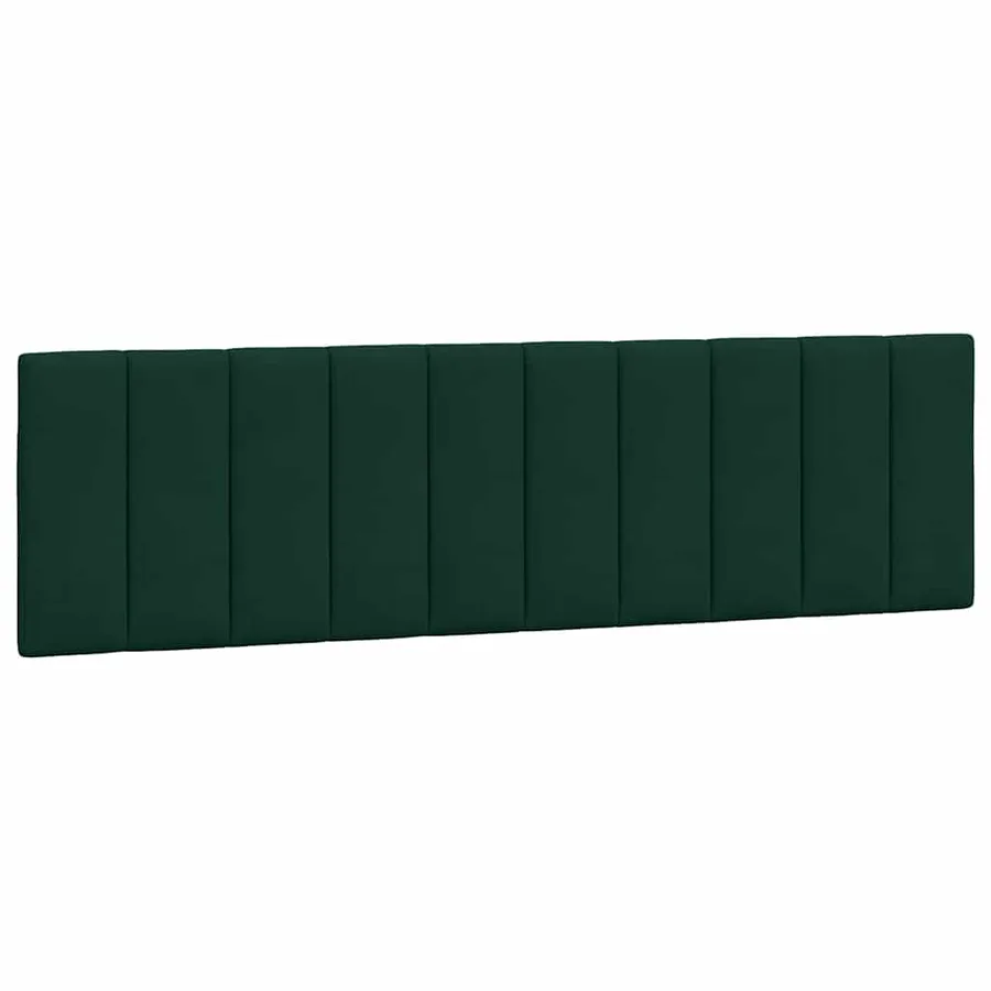 Cadre de lit avec LED sans matelas Hanko vert foncé 180x200 cm velours - 10