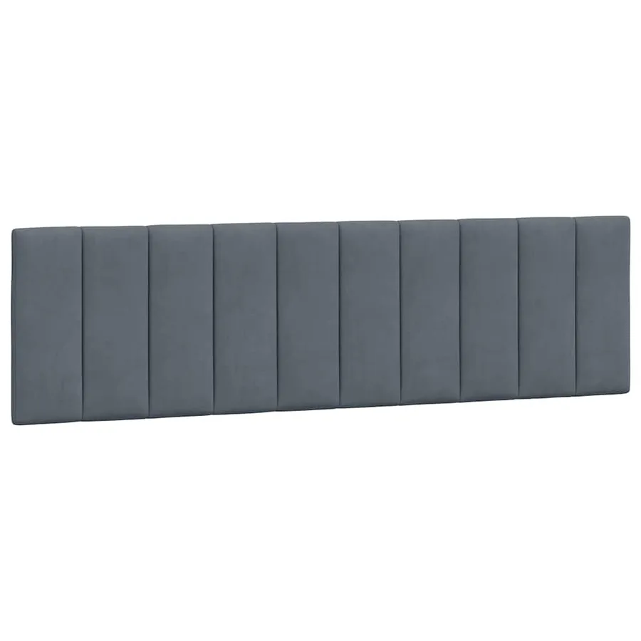 Cadre de lit sans matelas Hanko gris foncé 180x200 cm velours - 8