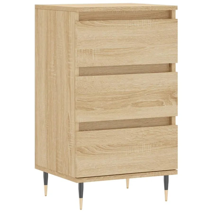 Buffet chêne sonoma 40x35x70 cm bois d'ingénierie - 2