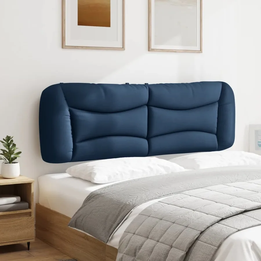 Coussin de tête de lit Hvar bleu 160 cm tissu - 4