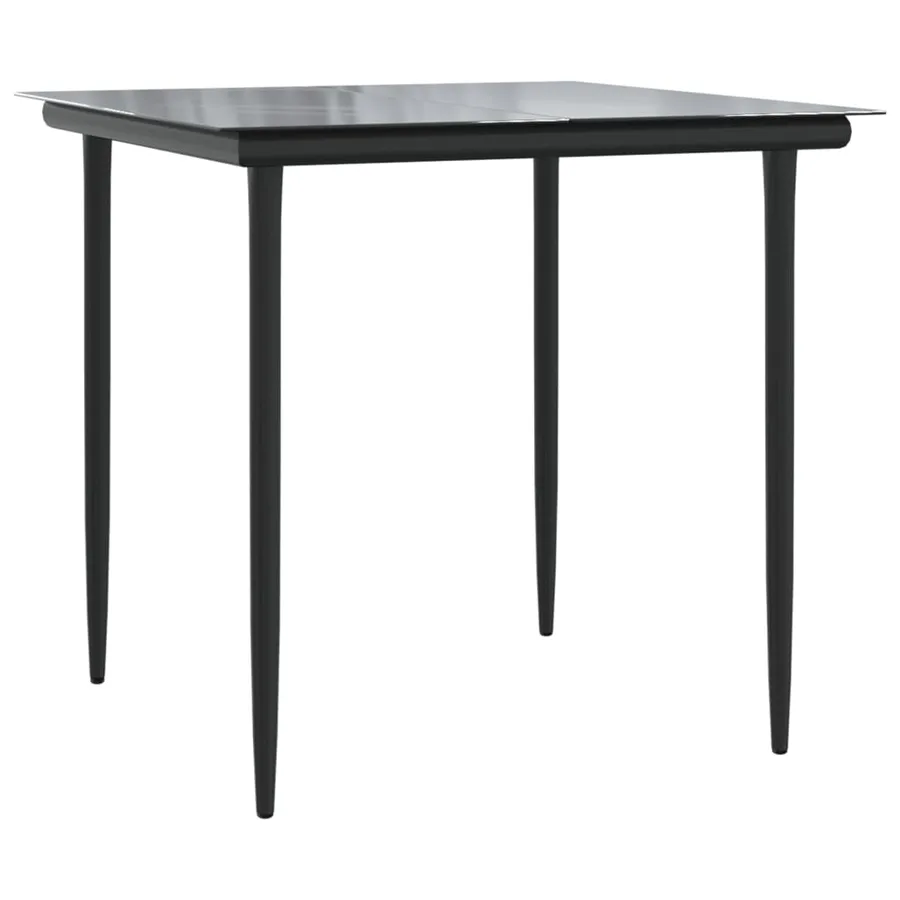 Ensemble à manger de jardin 5 pcs et coussins marron poly rotin - 4