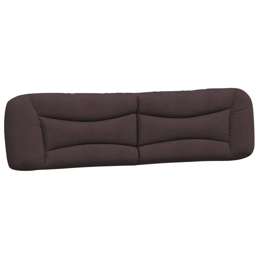 Coussin de tête de lit Hvar marron foncé 200 cm tissu - 2