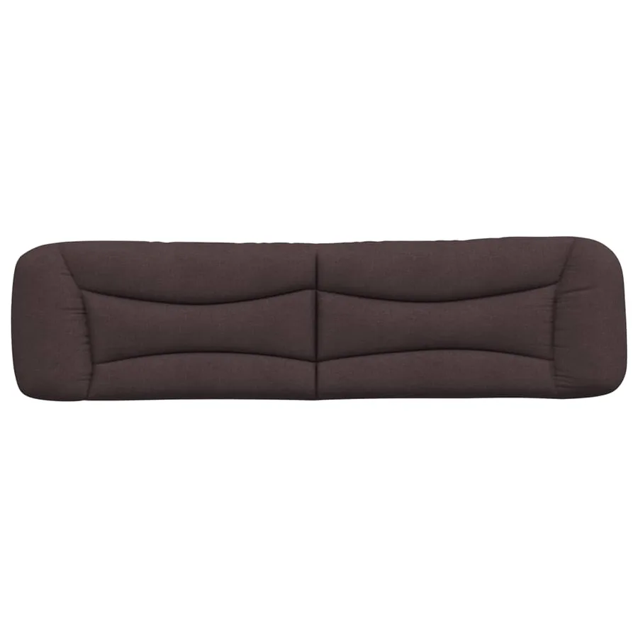 Coussin de tête de lit Hvar marron foncé 200 cm tissu - 5